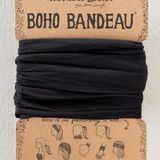 Solid Boho Bandeau® Headband - Black