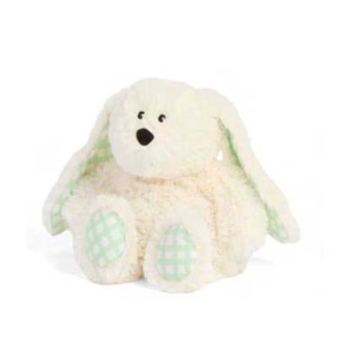 Cream Bunny with Gingham Ears - Lavender Scented Weighted Plushie