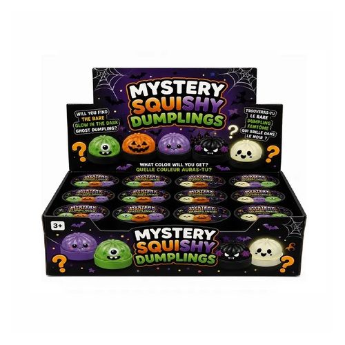 RMS 4" Halloween Glitter Jelly Dumpling - Black Steamer | Crazy Fun