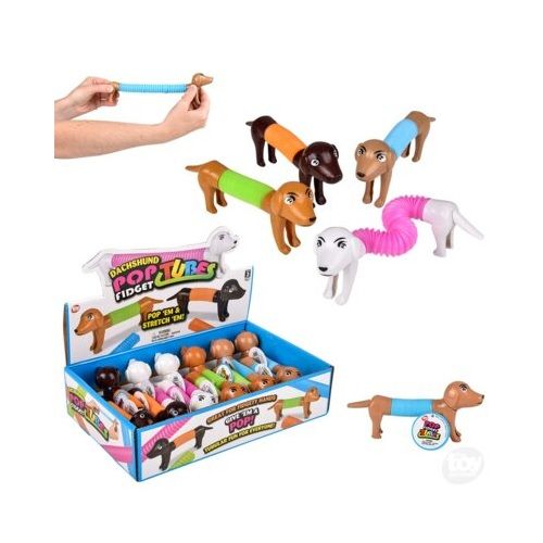 5.5" Dachshund Fidget Pop Tube