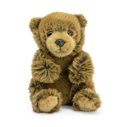 Living Nature Sitting Brown Bear Plush Stuffed Animal Toy
