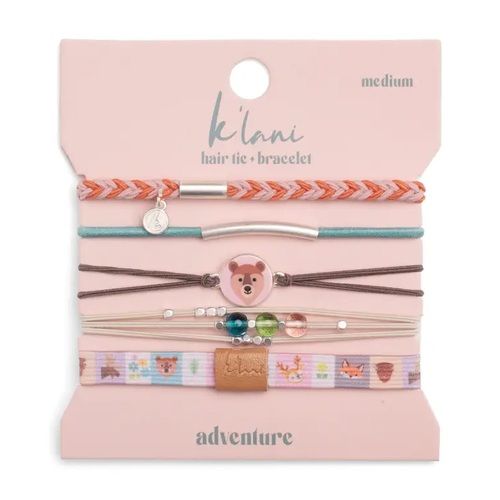 "Adventure" Animal Themed Hair Tie Bracelets - Medium