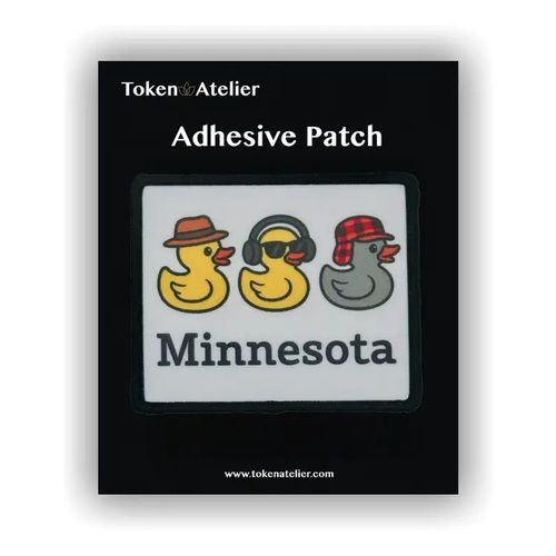 Minnesota Duck Duck Grey Duck Adhesive Sublimation Patch