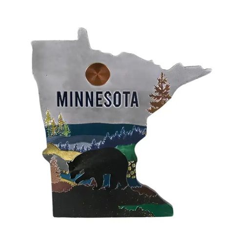 Minnesota Uffda License Plate Keychain