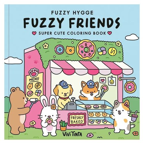 Fuzzy Hygge: Fuzzy Friends Coloring Book