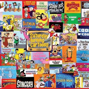 Saturday Morning Cartoons - 1000 Piece Jigsaw Puzzle