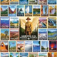 National Park Posters - 1000 Piece Jigsaw Puzzle