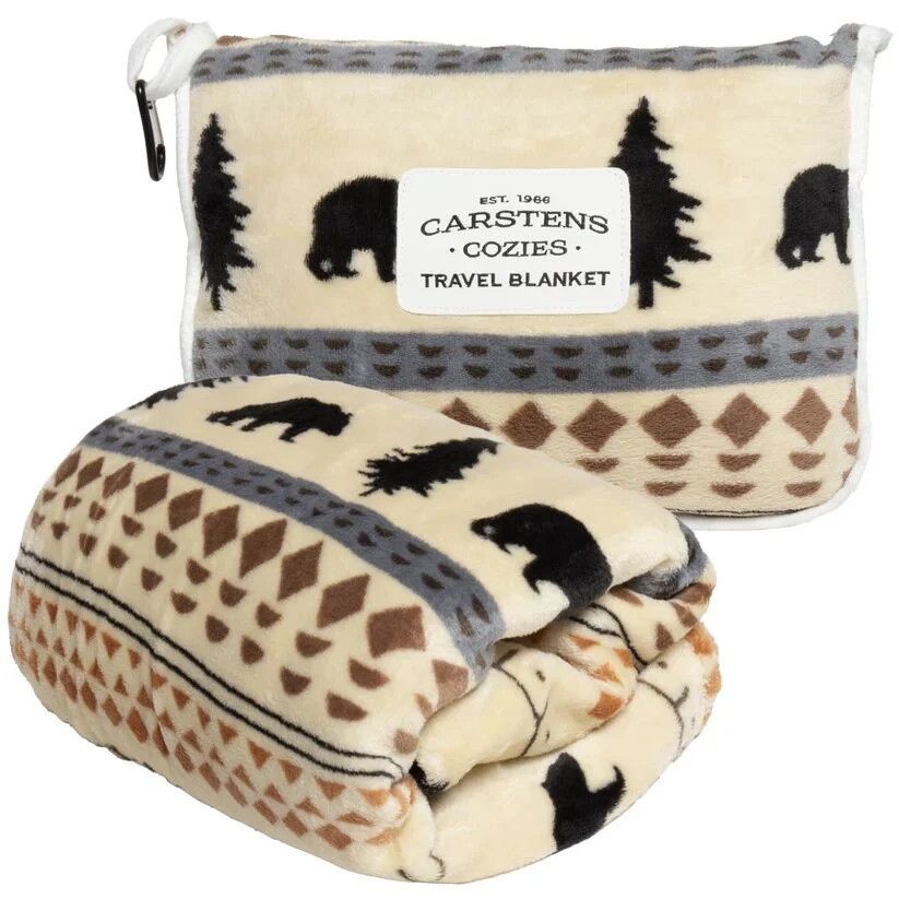 Scandinavian Bear Travel Blanket