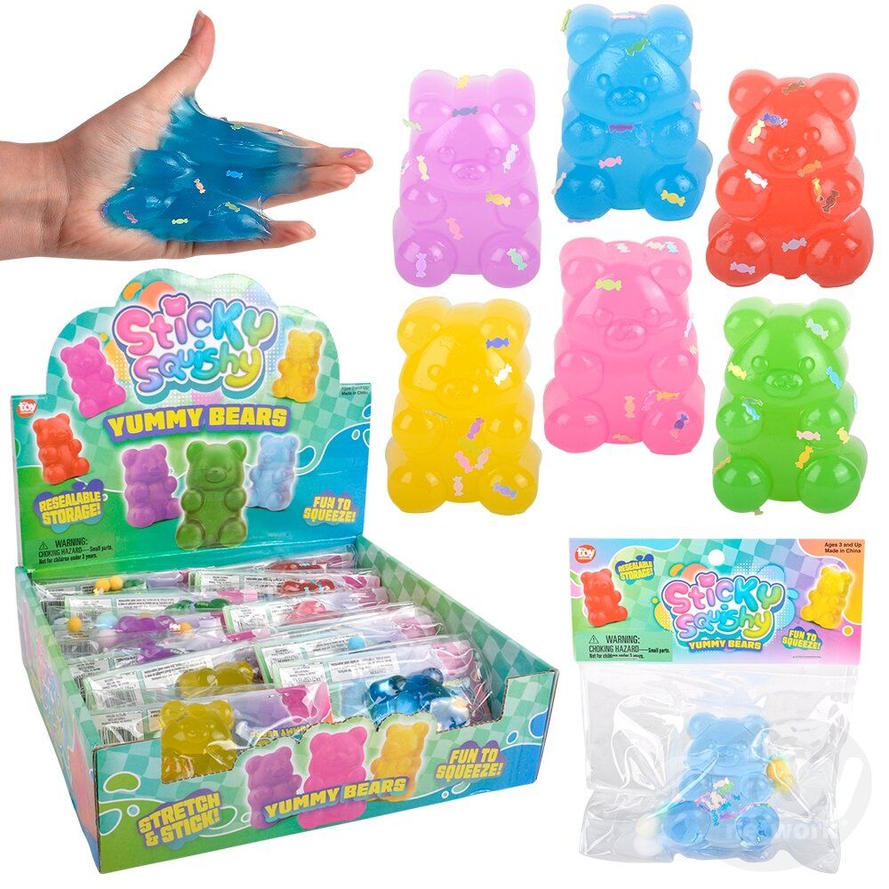 2.5" STICKY SQUISH YUMMY BEARS