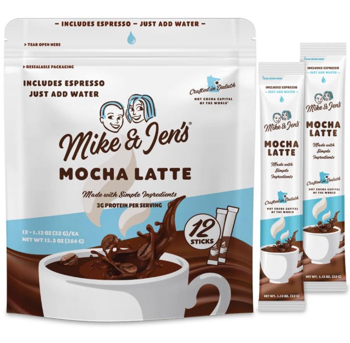 Mike and Jen's Hot Cocoa Mocha Lattee Sticks Bag (12pc)