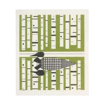 Swedish Dishcloth - Loon-Green