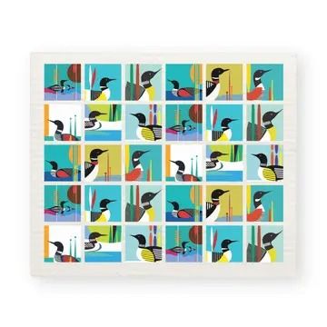 Swedish Dishcloth | Loon Collage