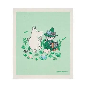 Swedish Dishcloth - Moomin, Moomintroll &amp; Snufkin
