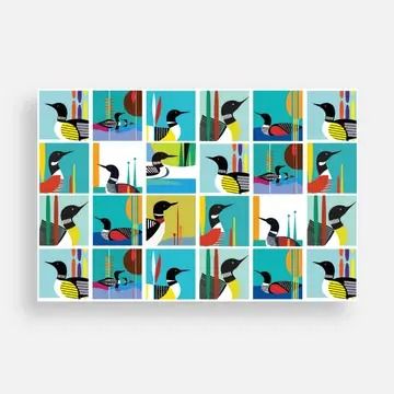 Postcard | Loon Collage