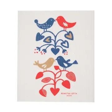 Swedish Dishcloth - BL Lovebirds