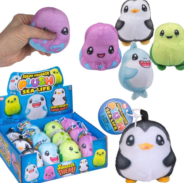 2.75" Sugar Squeeze Plush Sealife Assortment