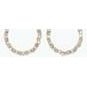 Earrings - Two Tone beaded Teardrop
