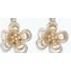 Earrings - Two tone Open Floral
