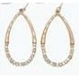 Earrings - Hammered w TwoTone Beads