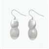 Earrings - Silver and Matte Silver Dr