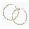 Earrings - Hammered Matte Gold