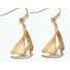 Earrings - Graceful Gold Sailboat