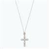 Necklace - Cross w Pearls and Crystal
