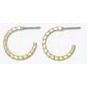 Earrings - CZs and Gold Hoop DUO