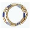 Bracelet - Gold &amp; Sodalite Bar Beads