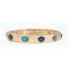 Bracelet - Gold+Crystals in Blue Shad