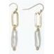 Earrings - Linear Pearls and Gold