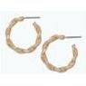Earrings - Twisted Gold Hoops