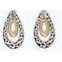 Earrings - Filigree Drop with Gold