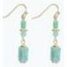 Earrings - Gold with Amazonite