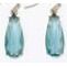Earrings - Dusky Blue Faceted Crystal