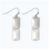 Earrings - Burnished Silver Squares