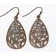 Earrings - Patina Filigree Cutouts