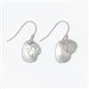 Earrings - Hammered + Polished Silver