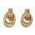 Earrings - Polished Gold Knots