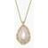 Necklace - Pearl Framed in Gold