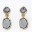Earrings - Dusty Blue w Crystals