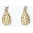 Earrings - Silver + Hammered Gold Dro