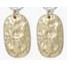 Earrings - Hammered TwoTone Dangle