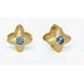 Earrings - Montana Blue Gold Huggie