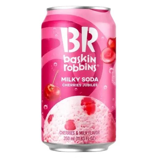 Limited Import - Baskin Robins Milky Soda Cherries Jubliee 350ml Can