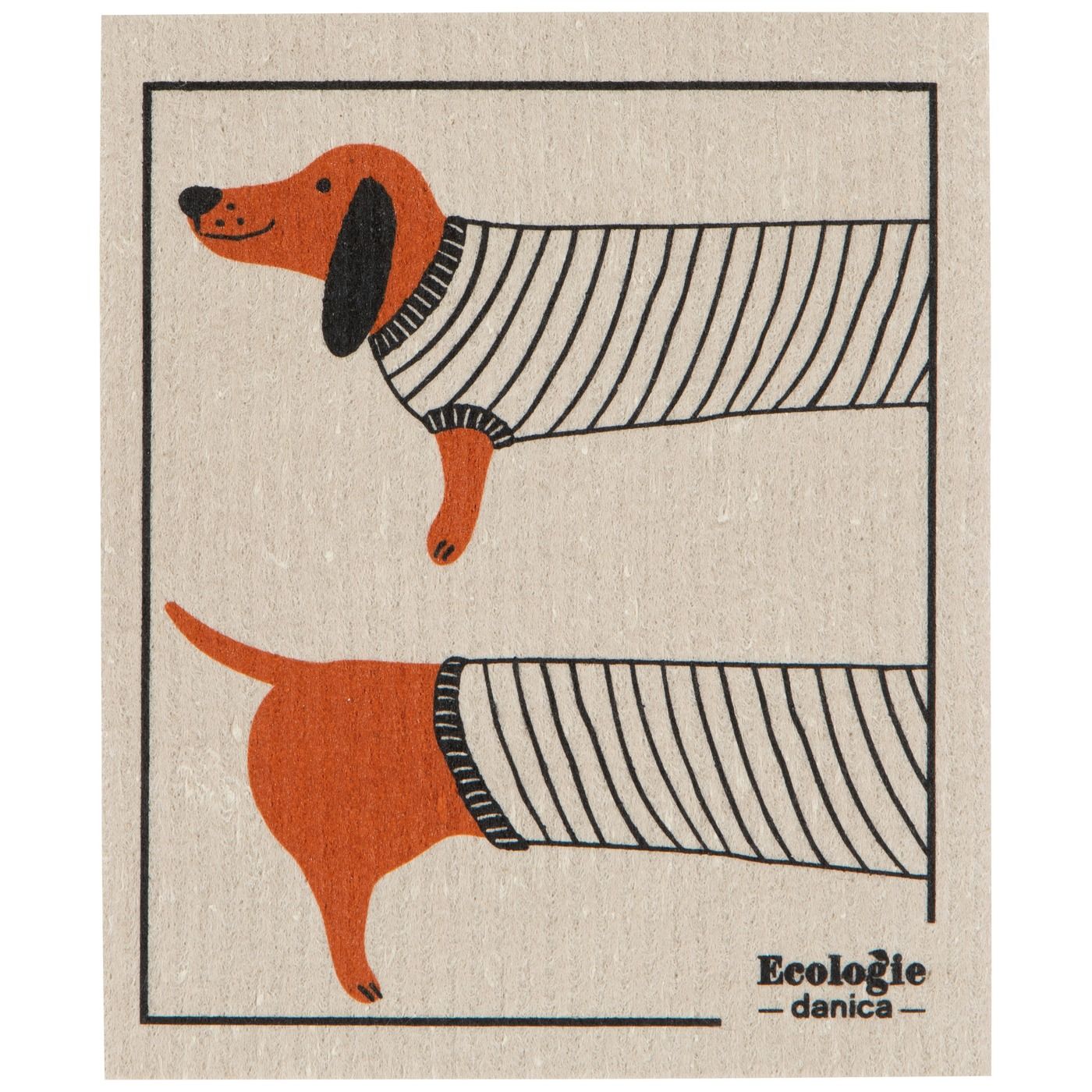 Swedish Dishcloths - Dachshund W6.5 × L8"