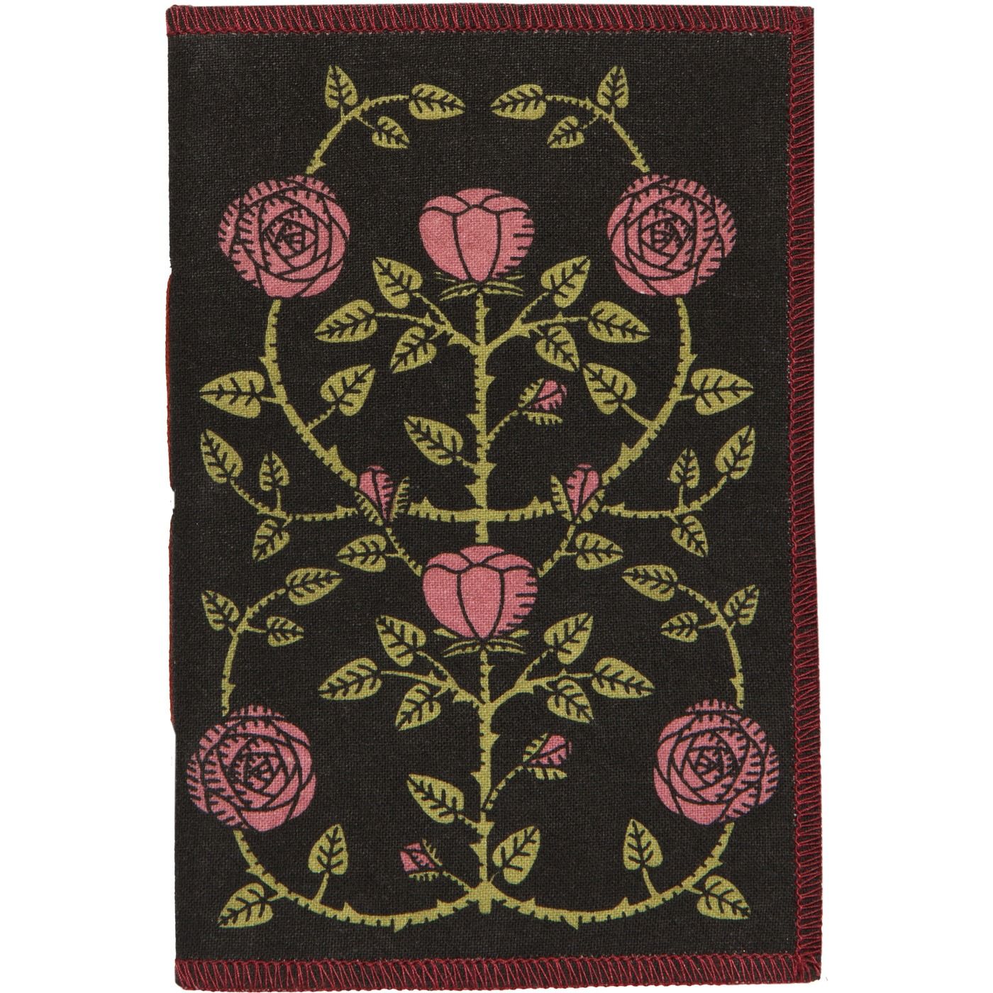 Rose Briar Printed Notebook Cover: Cotton; Body: Paper W4 × L6"
