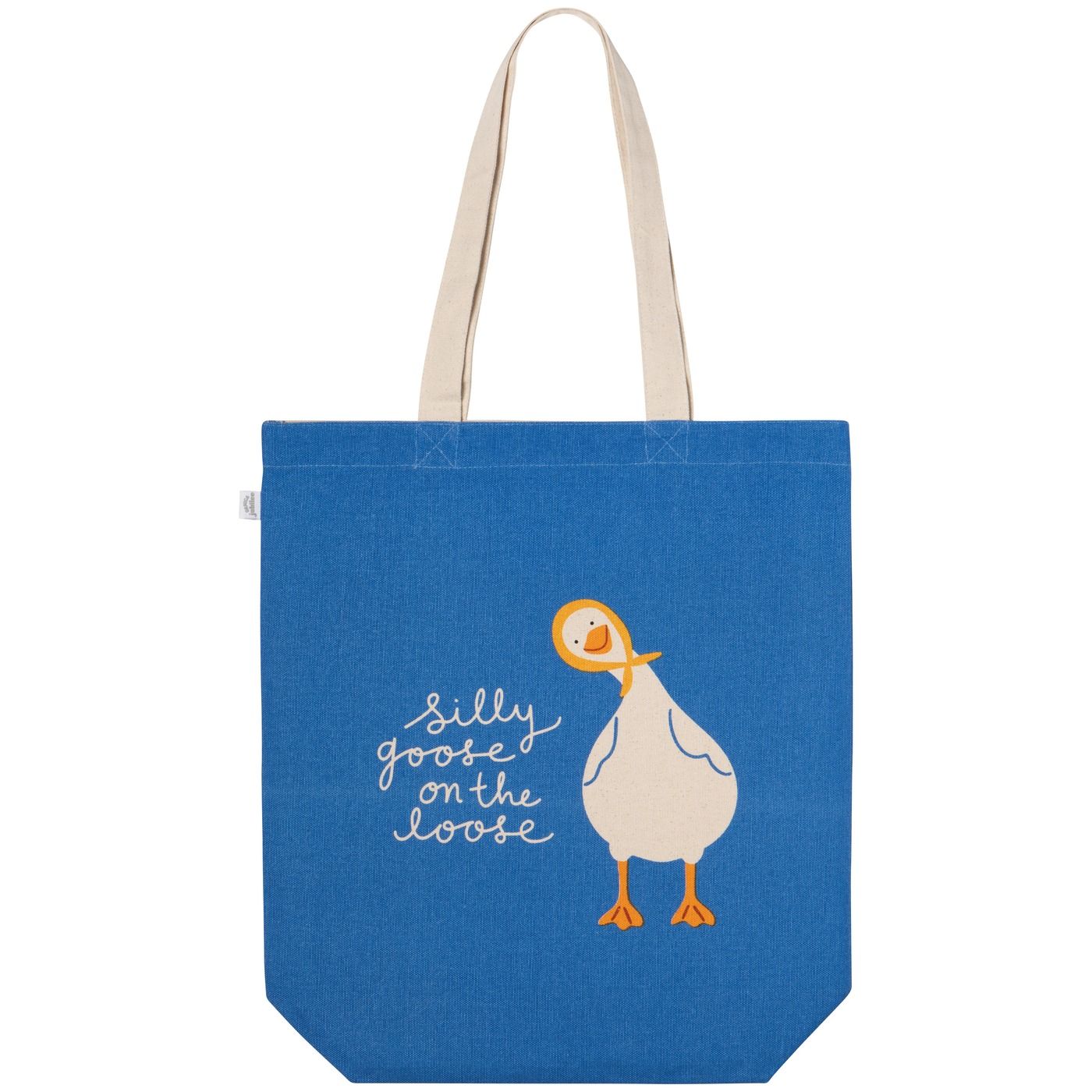 Silly Goose Everyday Tote Bag Cotton W14 × H15 × D4" / Strap Drop 9"