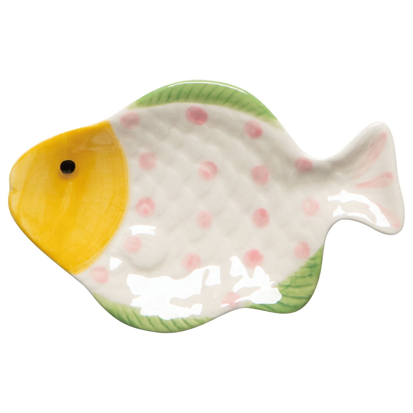 Fish Dishes - Fishies Pink Dot W4.5 × L2.75 × H0.5"