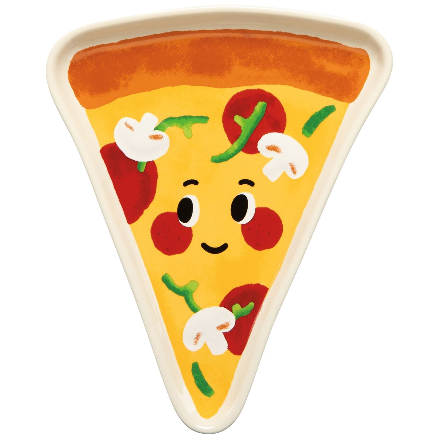 Today's Special - Pizza Shaped Dish Stoneware W4.5 × L6.75"